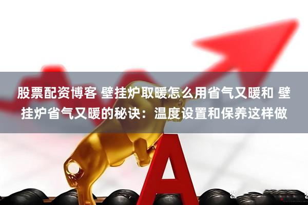 股票配资博客 壁挂炉取暖怎么用省气又暖和 壁挂炉省气又暖的秘诀：温度设置和保养这样做