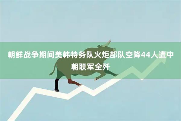 朝鲜战争期间美韩特务队火炬部队空降44人遭中朝联军全歼